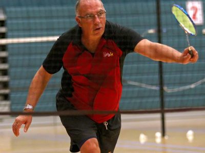 Rick Frost, Huntsman Senior Games, Badminton, St. George, Utah, Oct. 12, 2015, | Photo by Robert Hoppie, ASPpix.com, St. George News